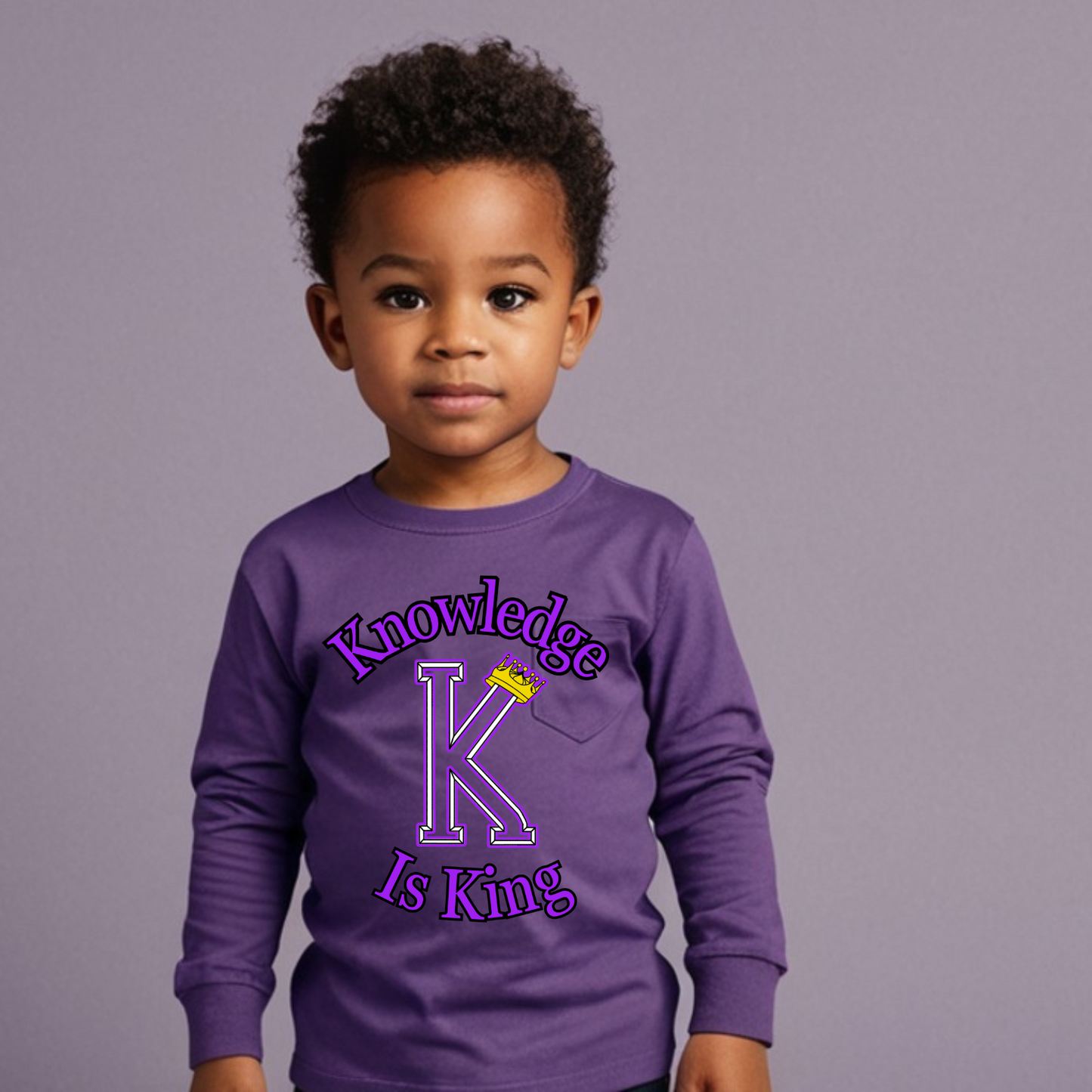 Toddler Long Sleeve T-Shirt (Crown Main Standard)
