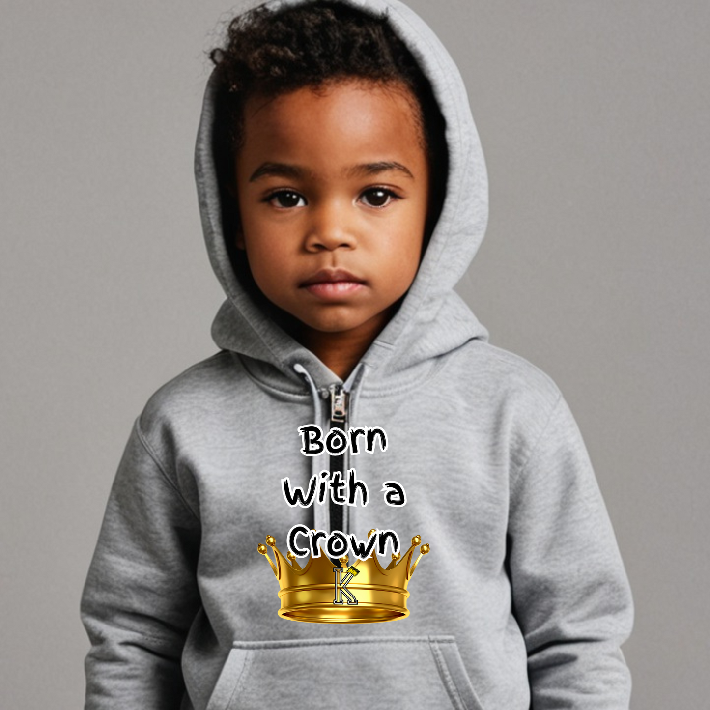 Toddler Hoodie (Born With a Crown)