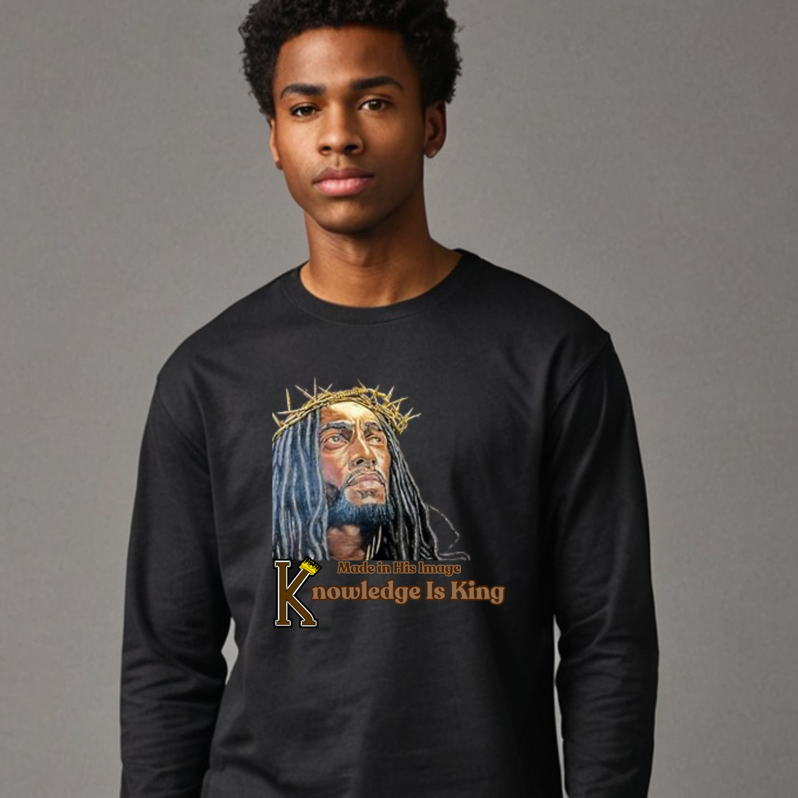 Men's Long Sleeve T-Shirt (Made In His Image)