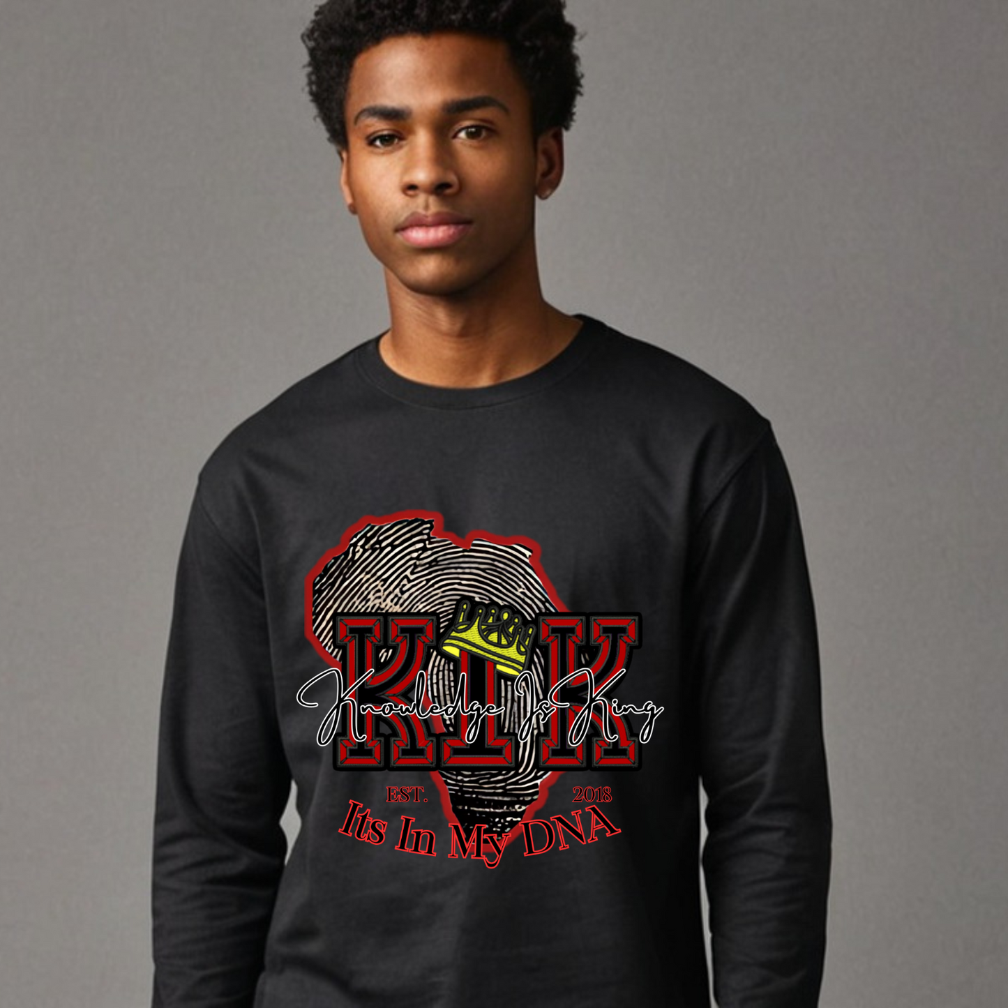 Men's Long Sleeve T-Shirt (In His DNA)
