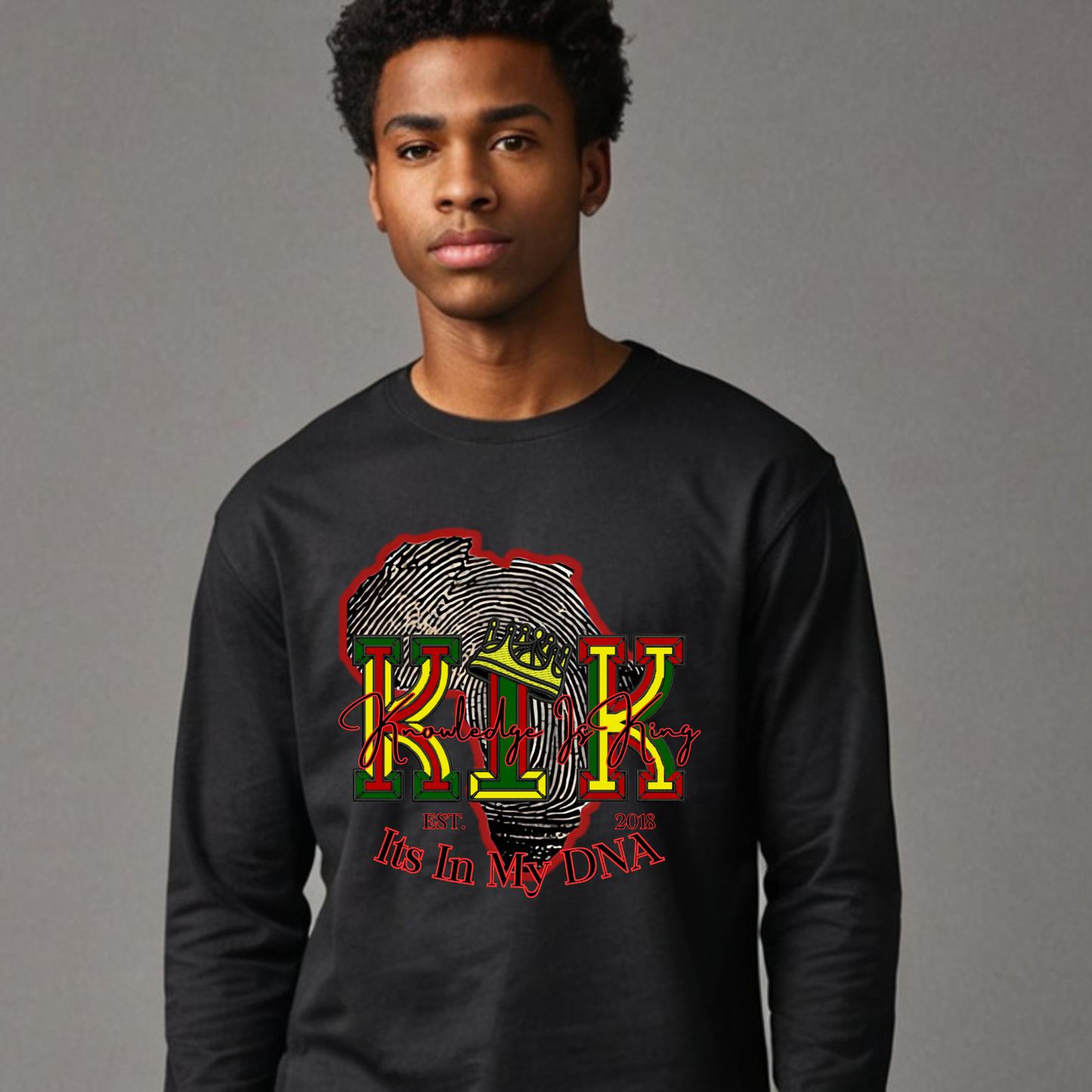 Men's Long Sleeve T-Shirt (In His DNA)