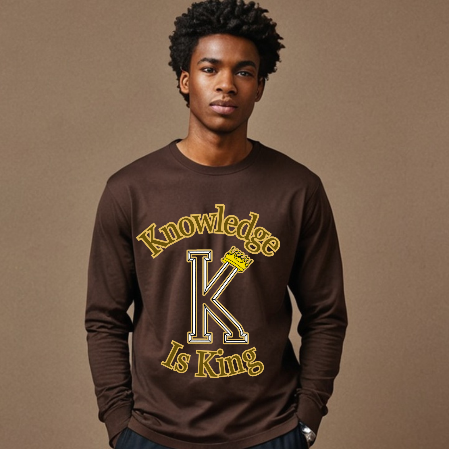 Men's Long Sleeve T-Shirt (Crown Main Standard)
