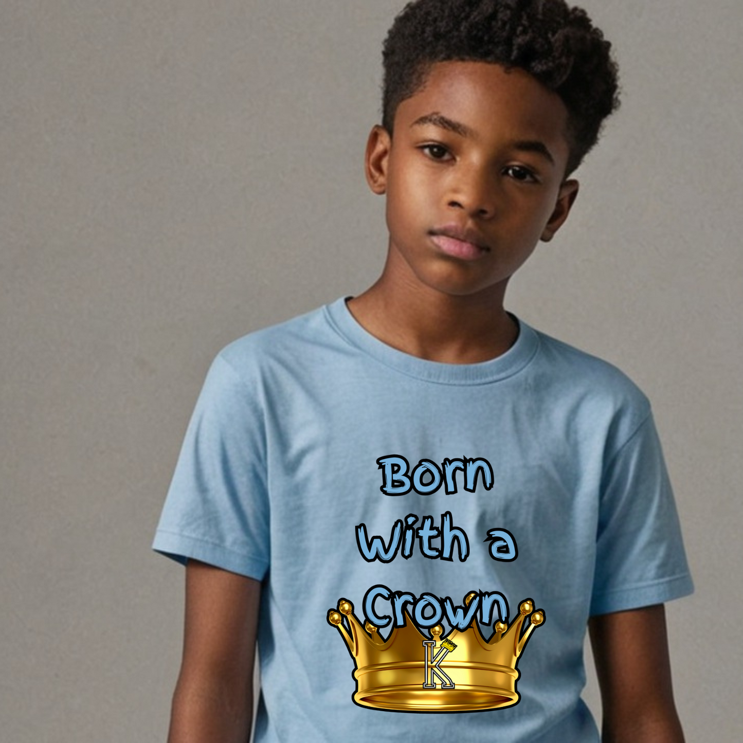 Youth Male (Born with a Crown) Short sleeve T-Shirt