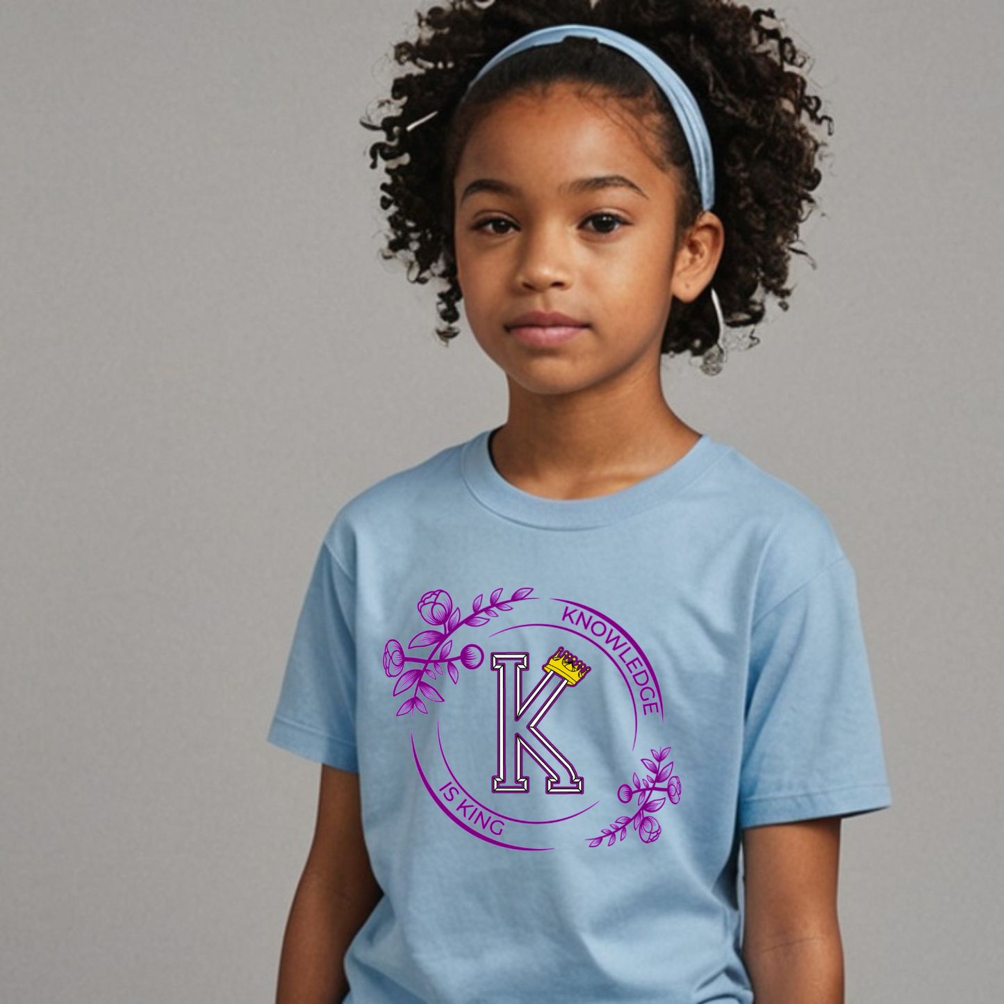 Youth Female Short Sleeve T-Shirt (Flower Standard Rose)