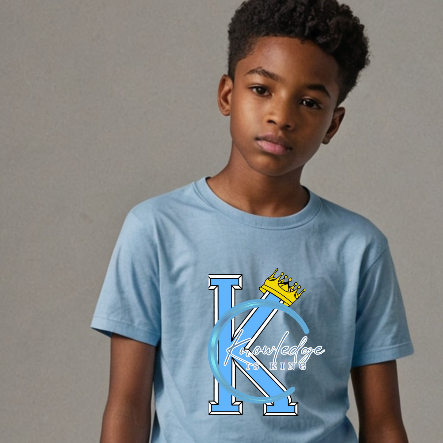 Youth Male (Crown Quater Moon) Short Sleeve T-Shirt