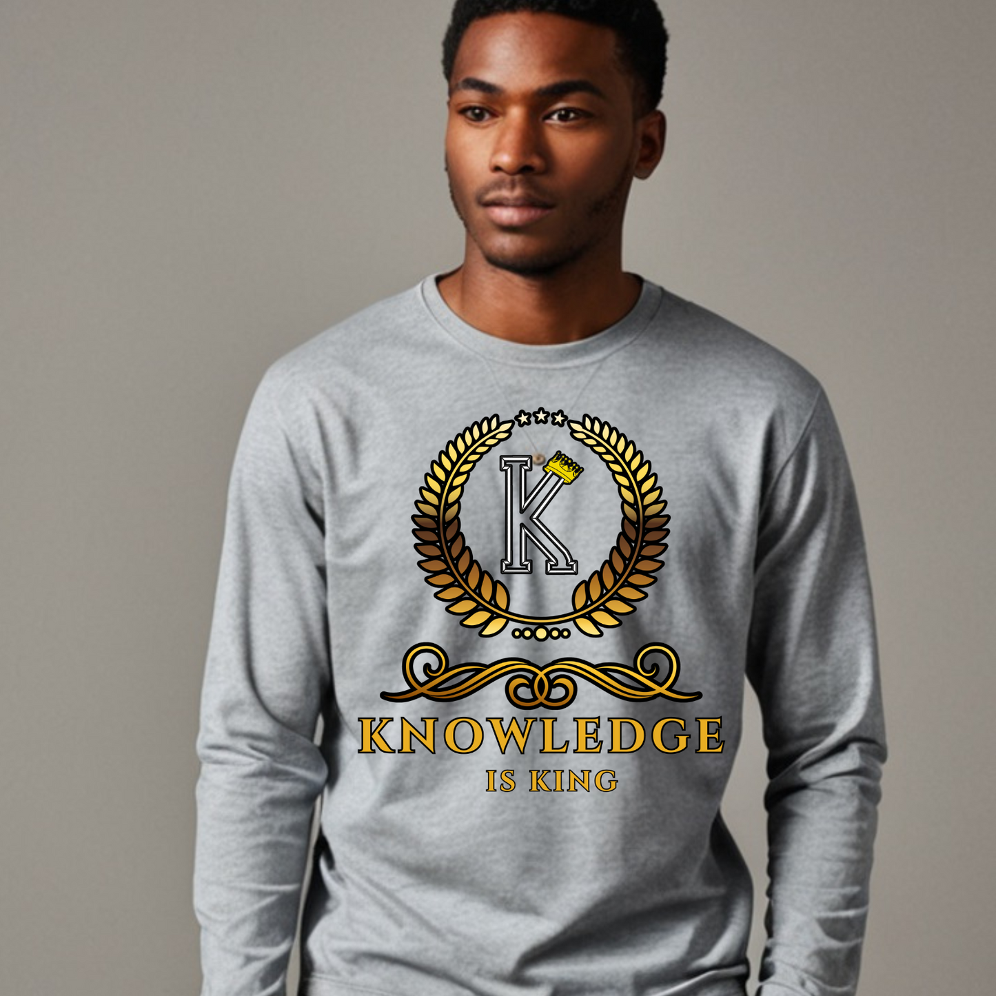 Men's Long Sleeve T-Shirt (Crown Golden Reef)