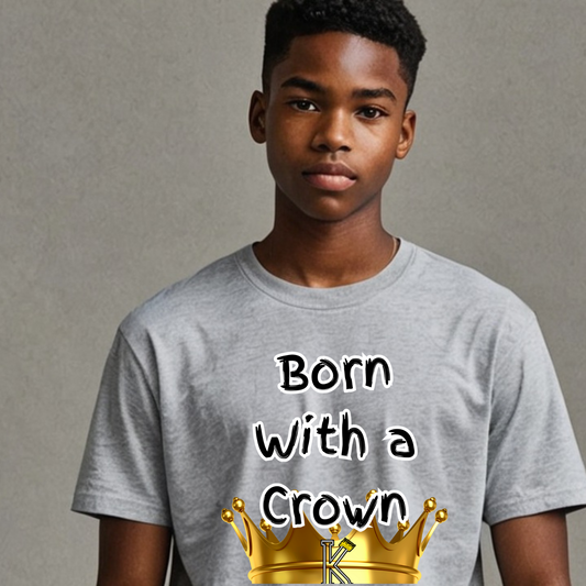 Youth Male (Born with a Crown) Short sleeve T-Shirt