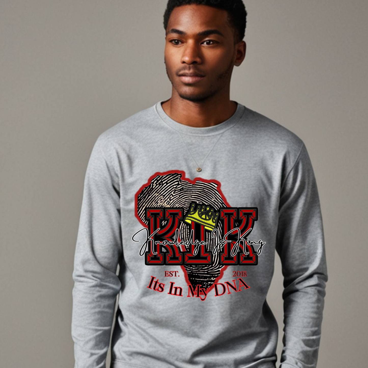 Men's Long Sleeve T-Shirt (In His DNA)