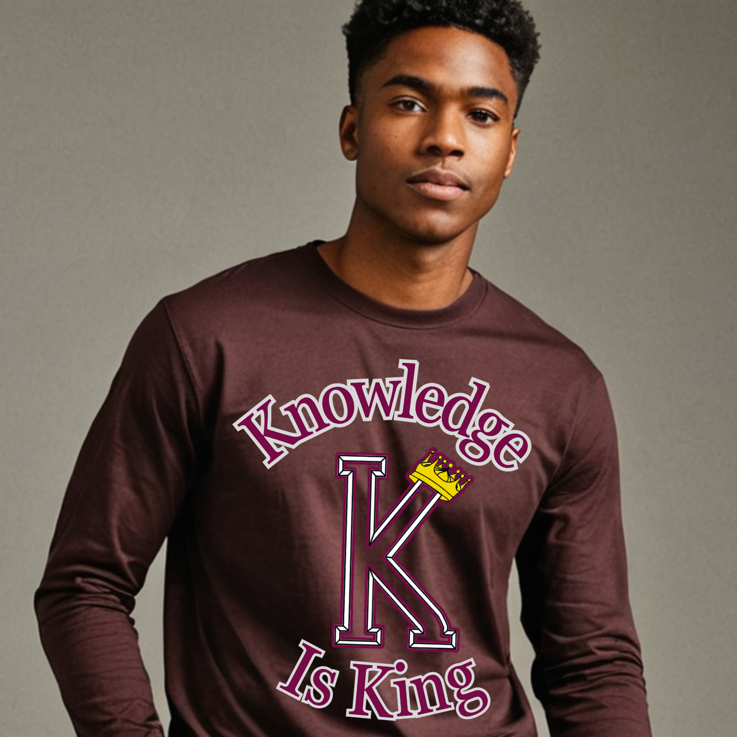 Men's Long Sleeve T-Shirt (Crown Main Standard)