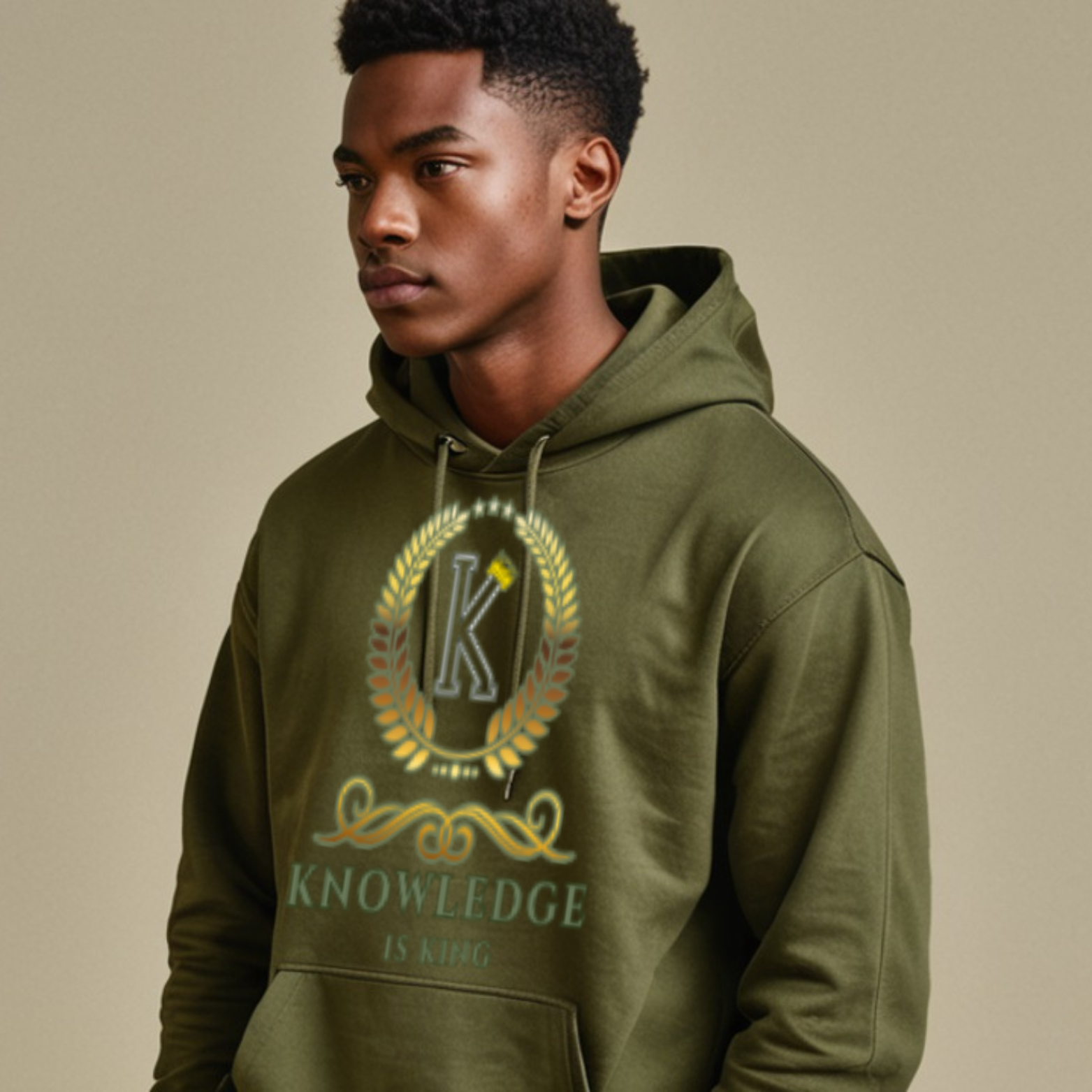 Men's Hoodie (Crown Golden Reef)