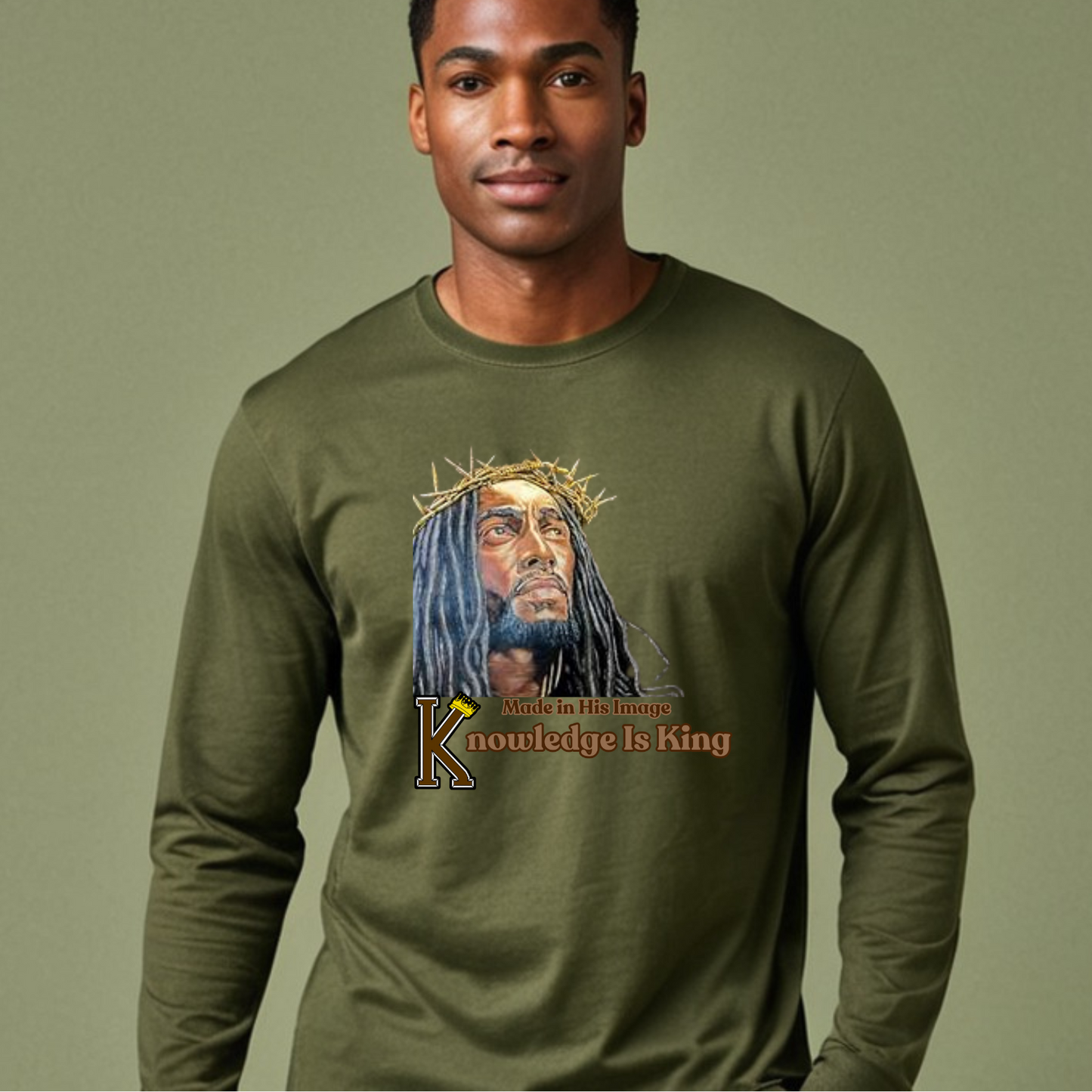 Men's Long Sleeve T-Shirt (Made In His Image)