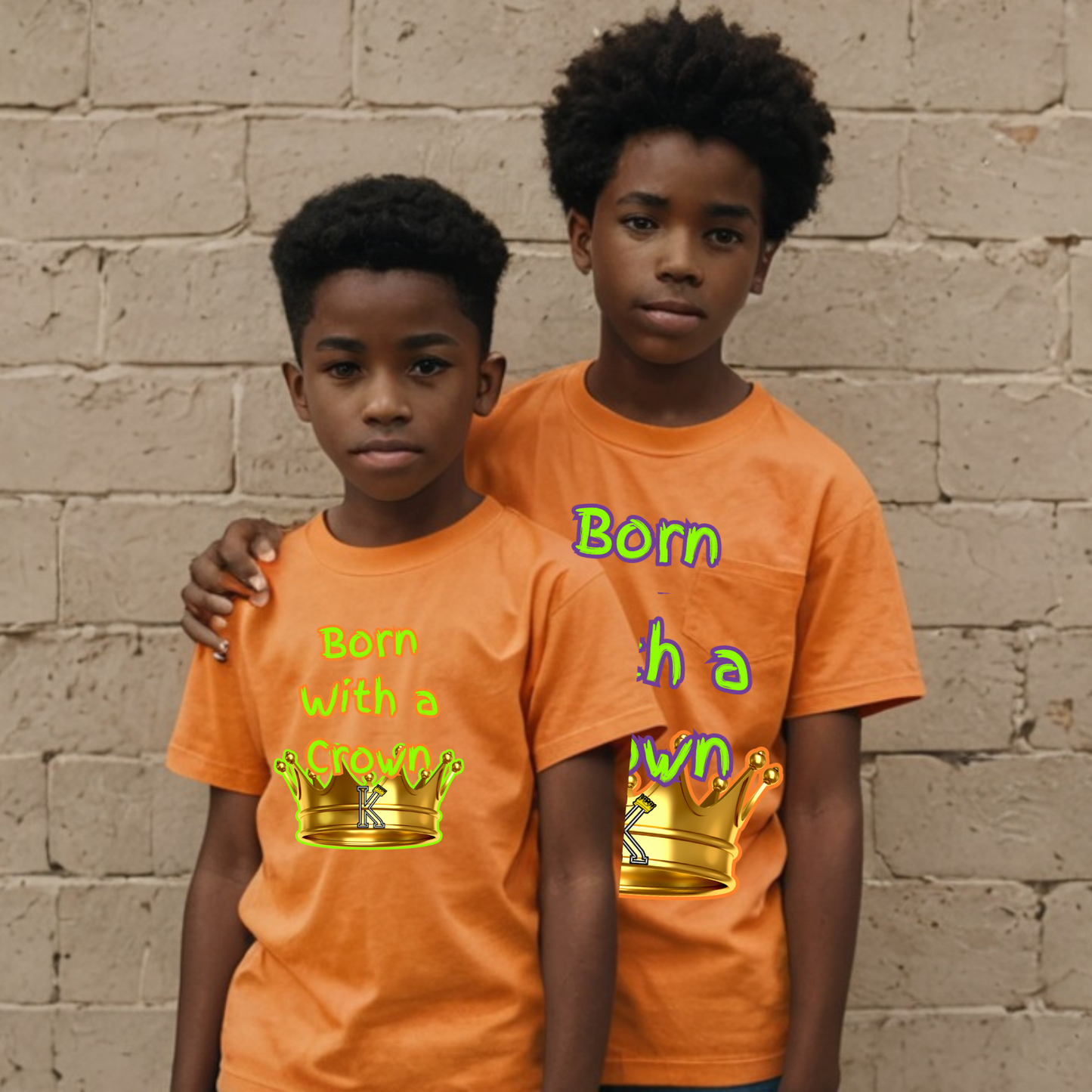 Youth Male (Born with a Crown) Short sleeve T-Shirt