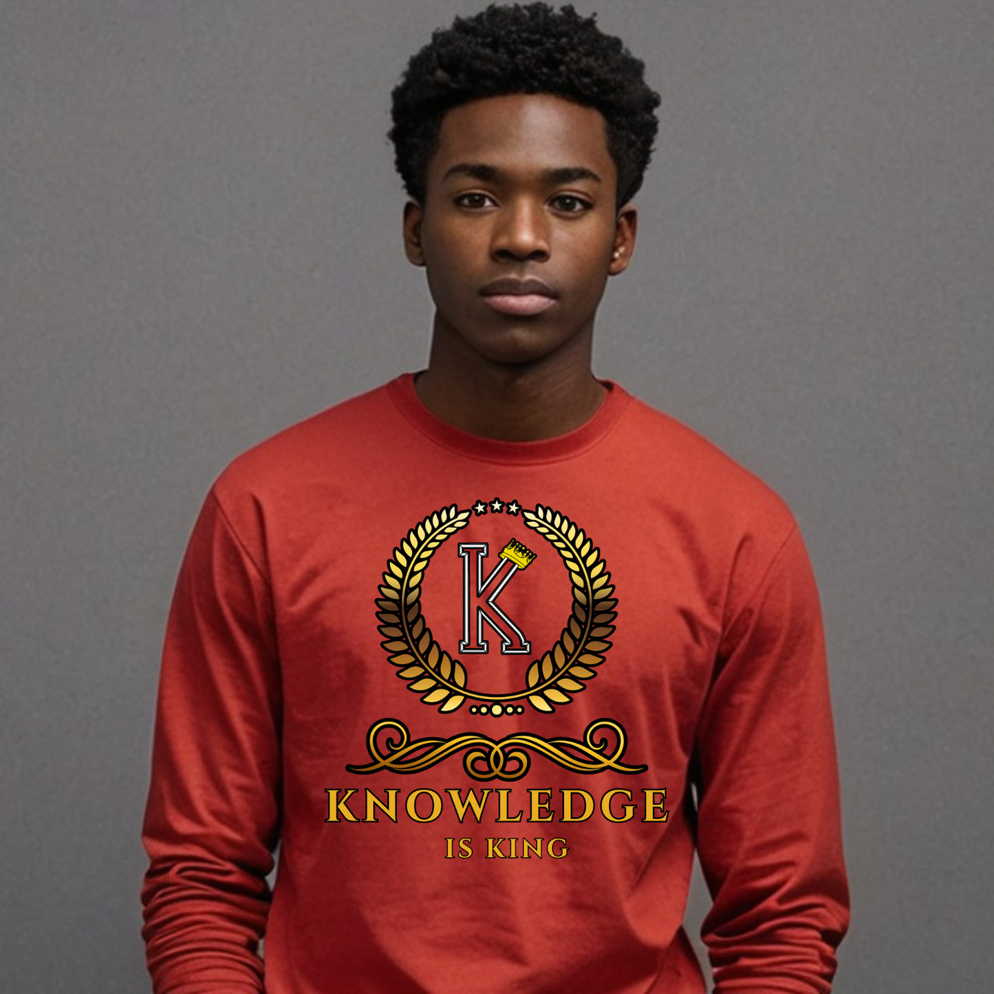 Men's Long Sleeve T-Shirt (Crown Golden Reef)