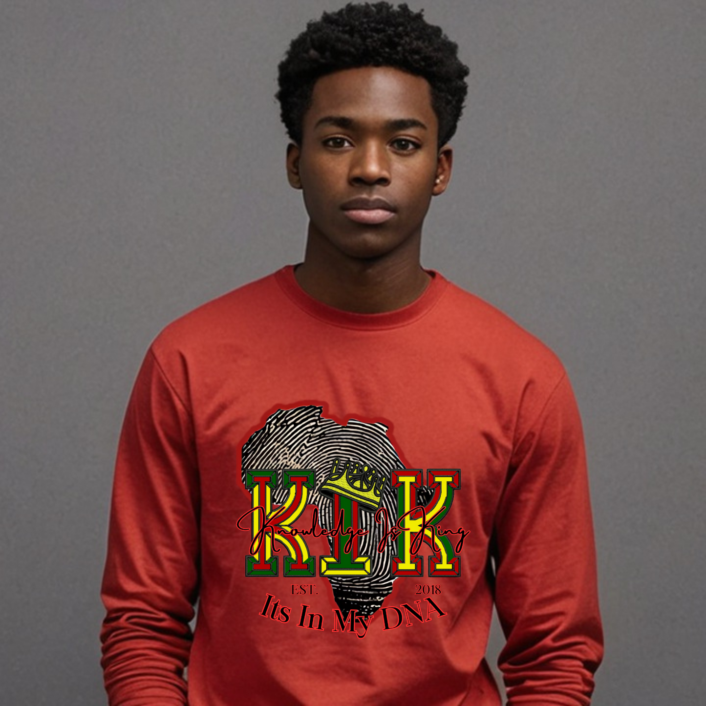 Men's Long Sleeve T-Shirt (In His DNA)