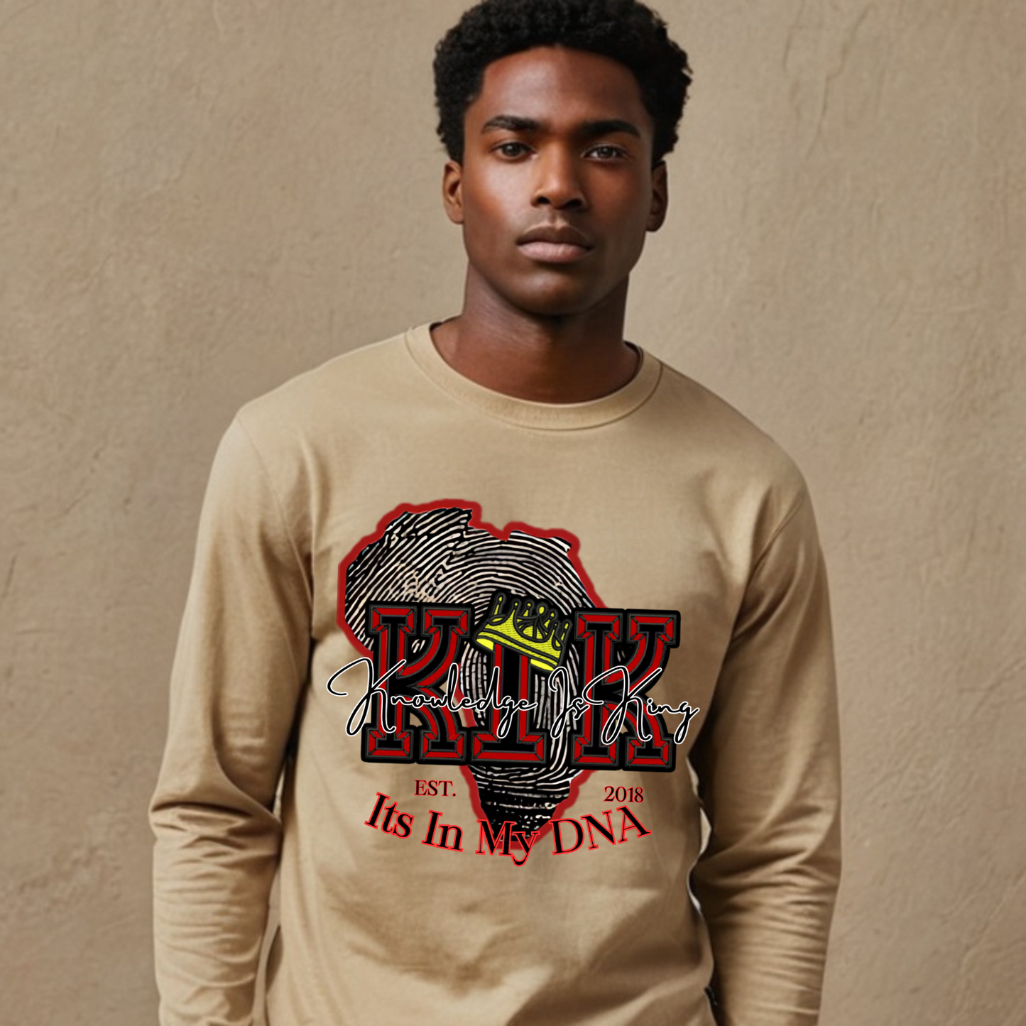 Men's Long Sleeve T-Shirt (In His DNA)