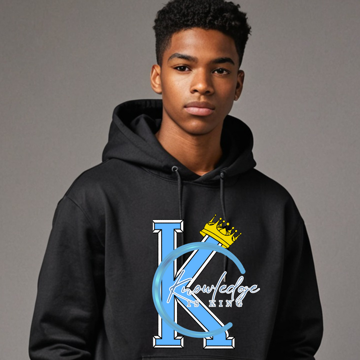Youth Male Hoodie (Crown Quater Moon)