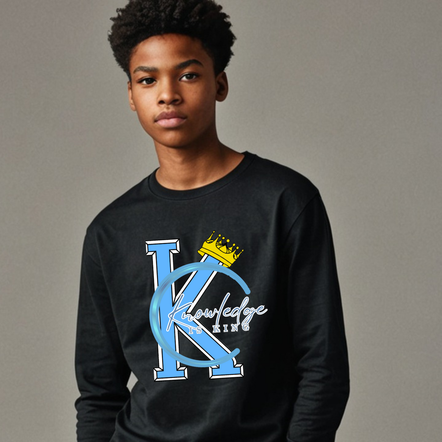 Youth Male Long Sleeve (Crown Quater Moon)