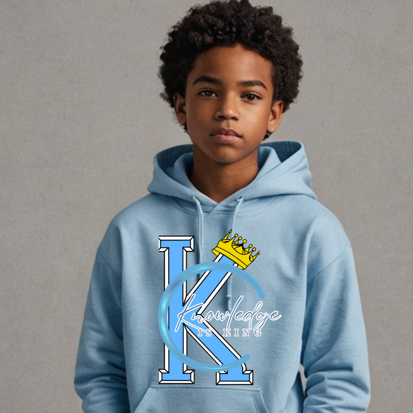 Youth Male Hoodie (Crown Quater Moon)