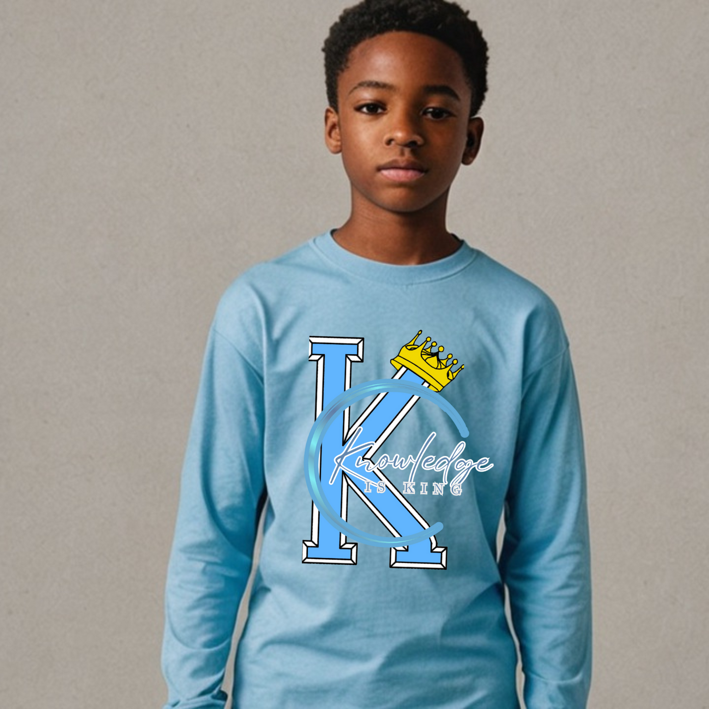 Youth Male Long Sleeve (Crown Quater Moon)