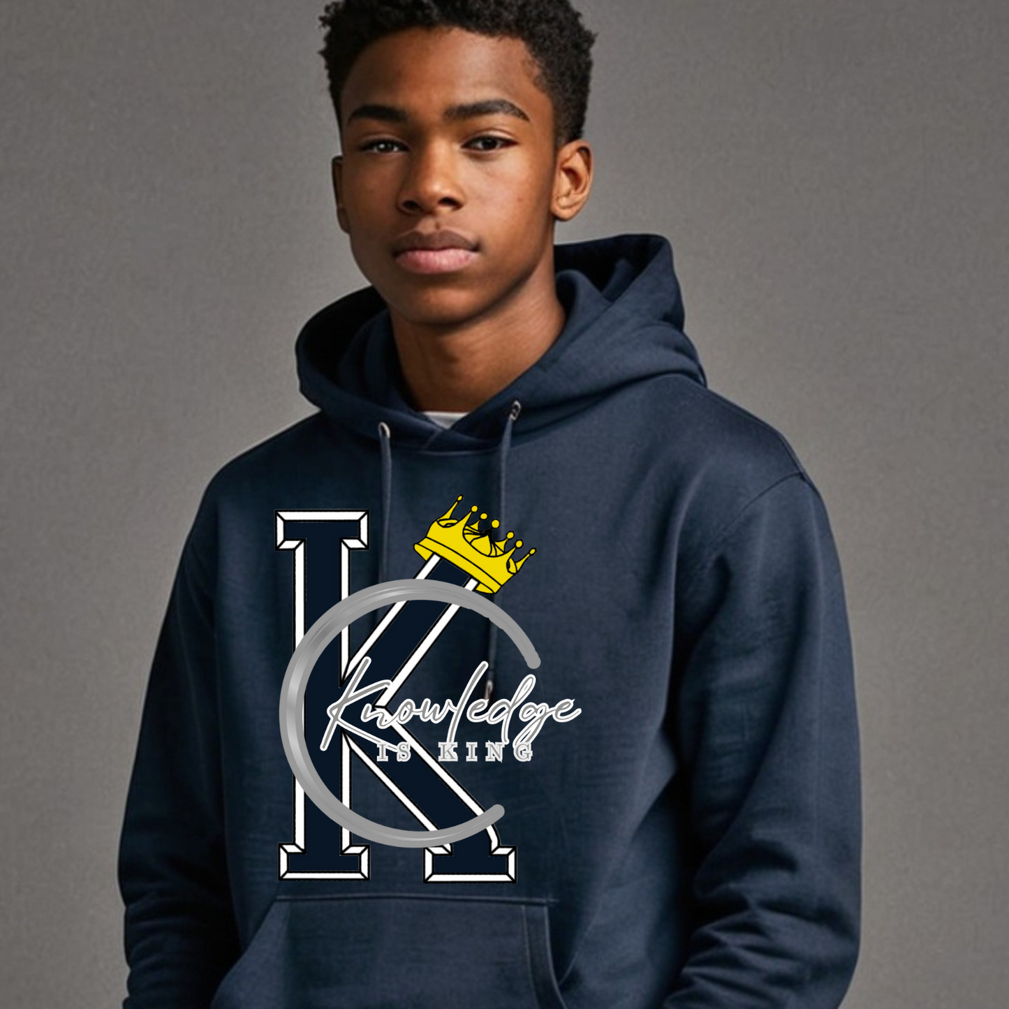 Youth Male Hoodie (Crown Quater Moon)