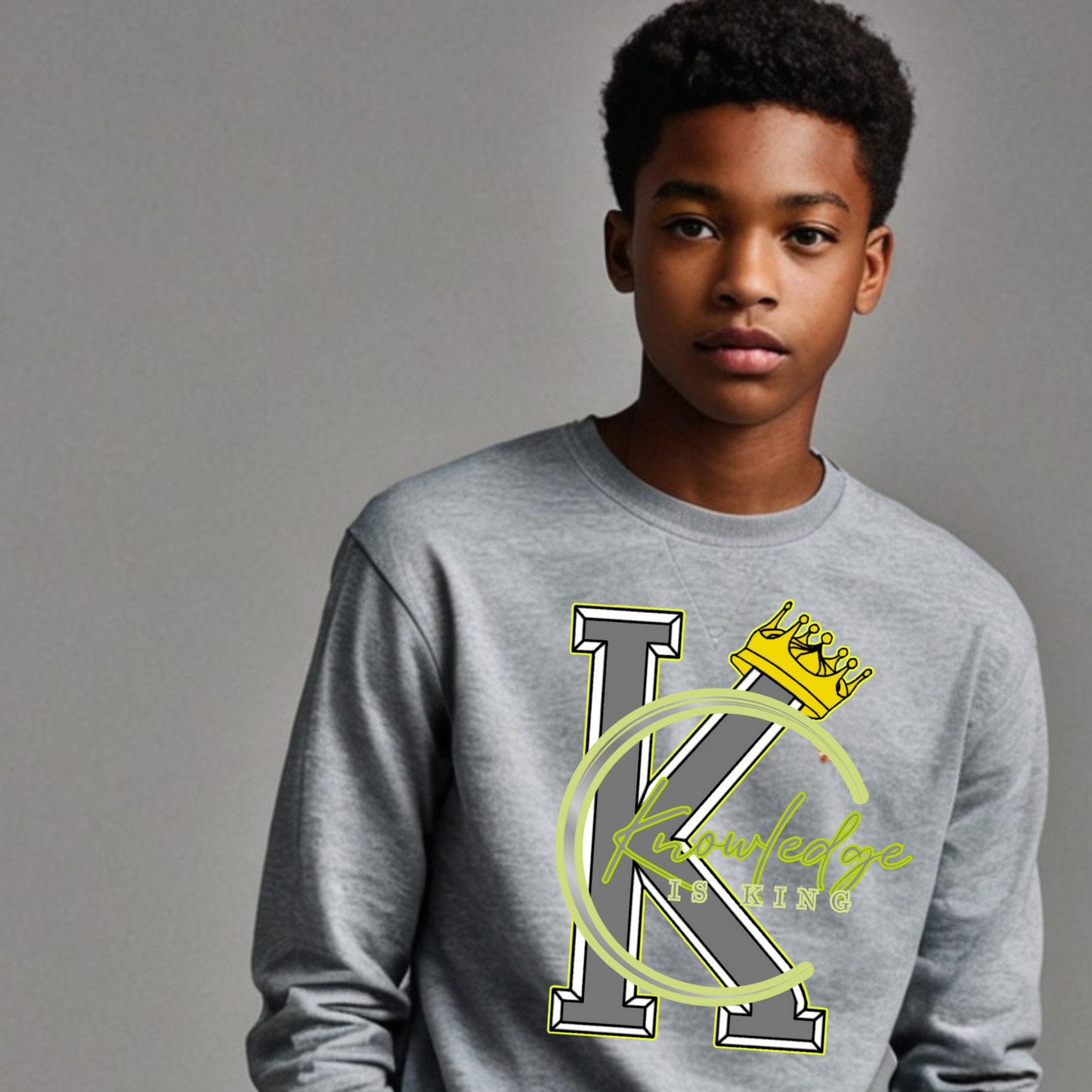 Youth Male Long Sleeve (Crown Quater Moon)