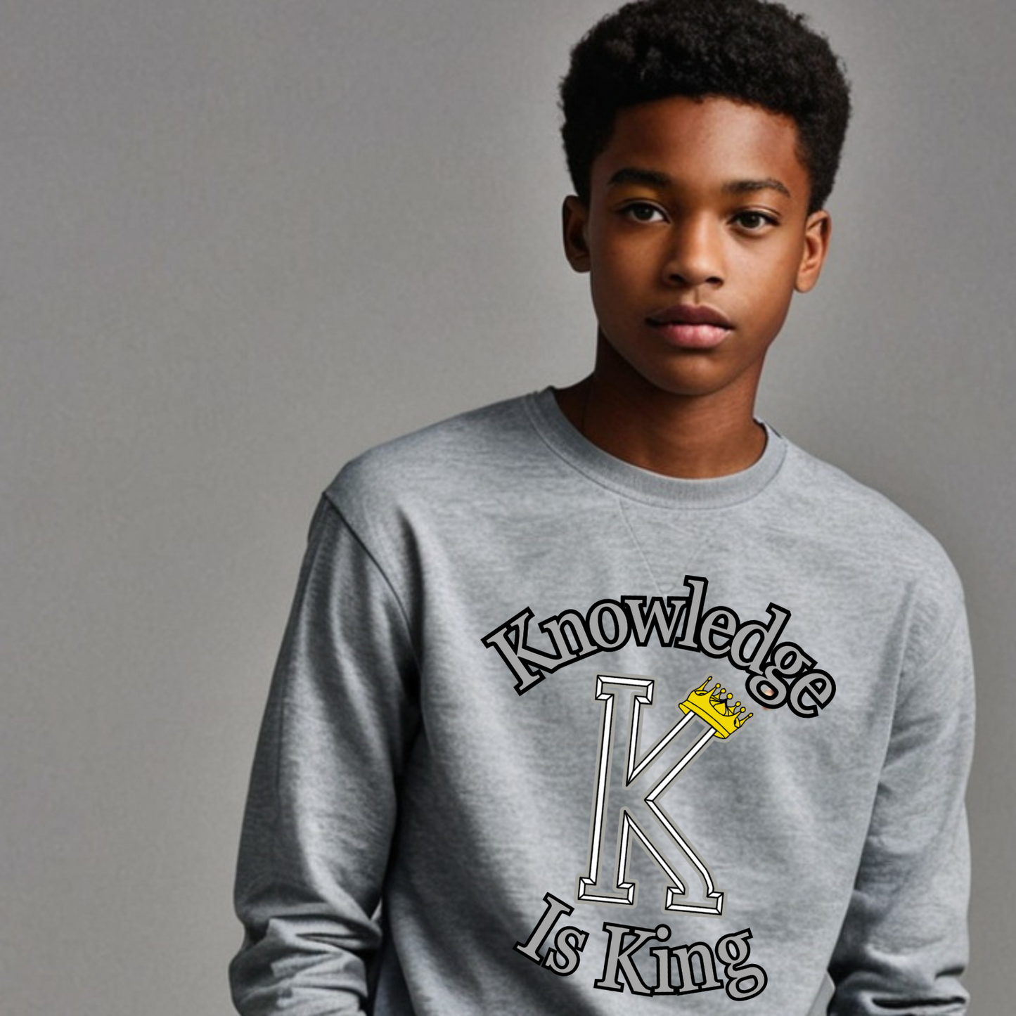 Youth Male Long Sleeve T-Shirt (Crown Main Standard)