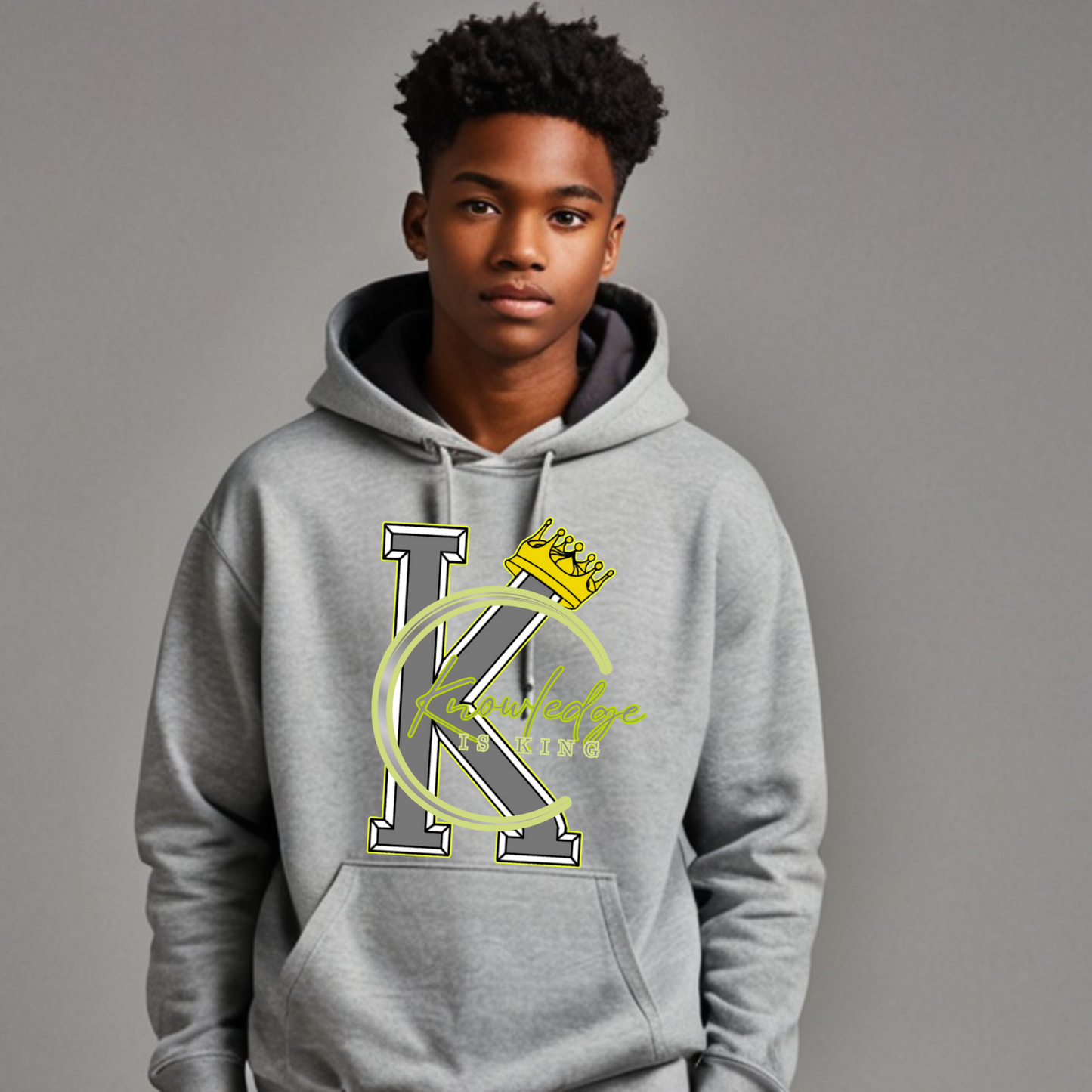 Youth Male Hoodie (Crown Quater Moon)