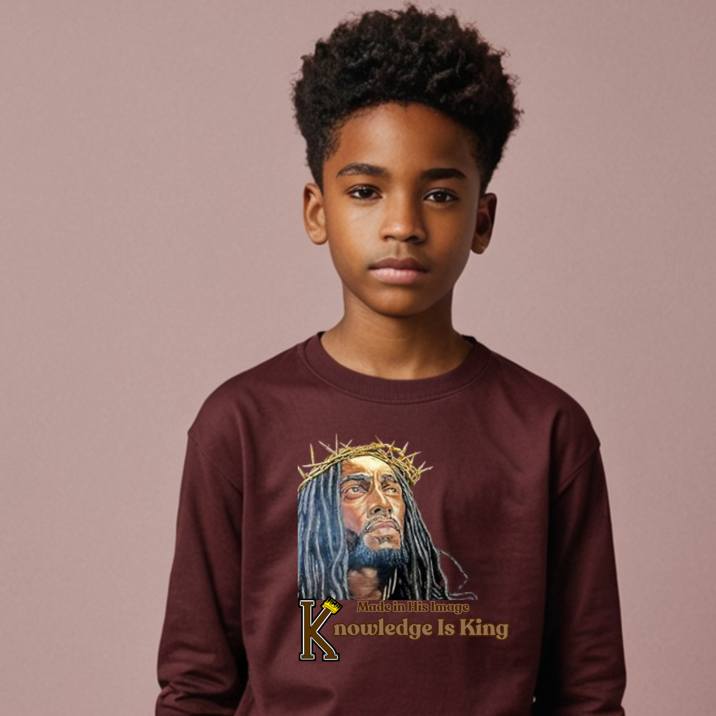 Youth Male Long Sleeve T-Shirt (Made In His Image)