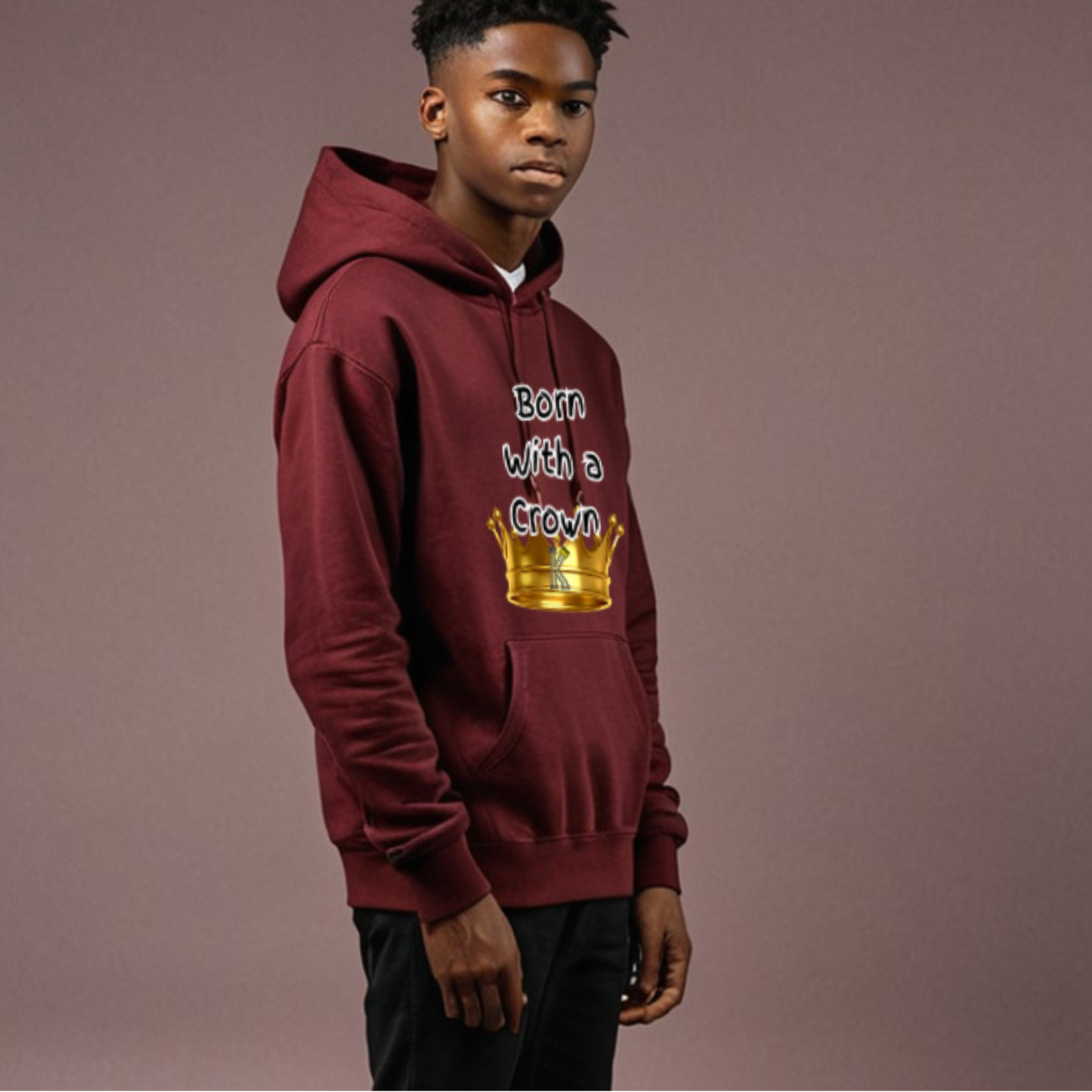 Youth Hoodie (Born with a Crown)