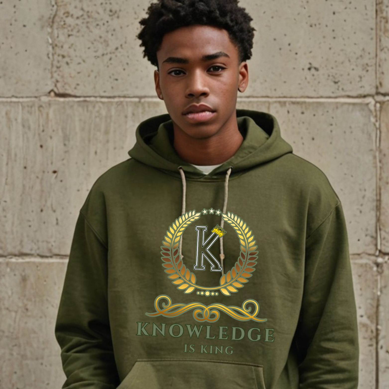 Youth Male Hoodie (Crown Golden Reef)