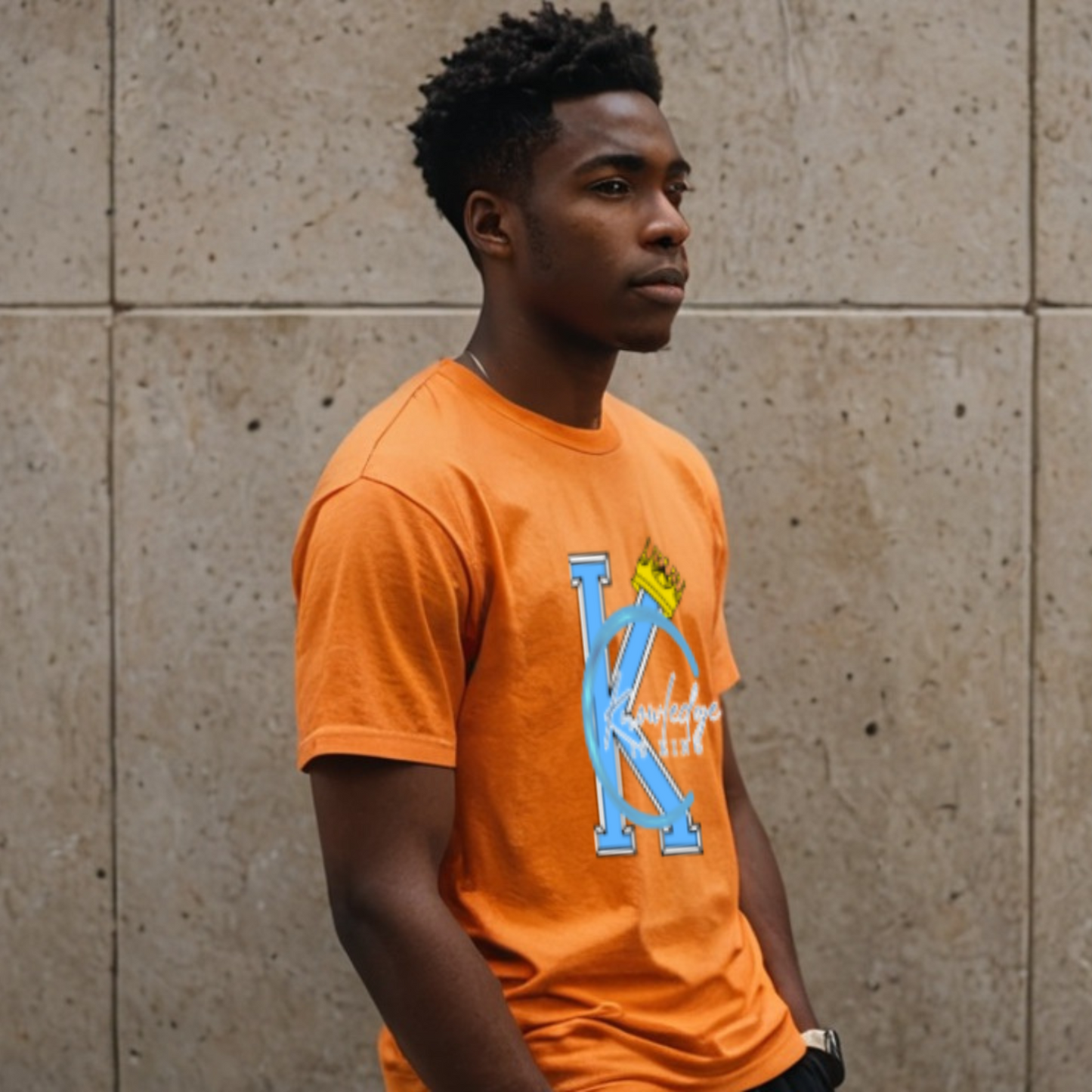 Men's T-Shirt (Crown Quater Moon)