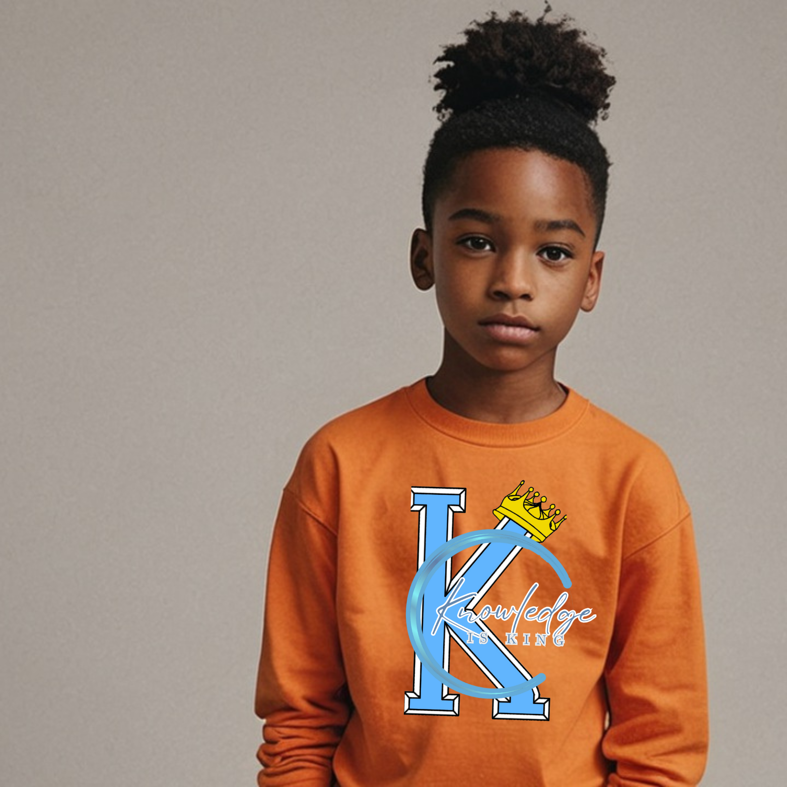 Youth Male Long Sleeve (Crown Quater Moon)