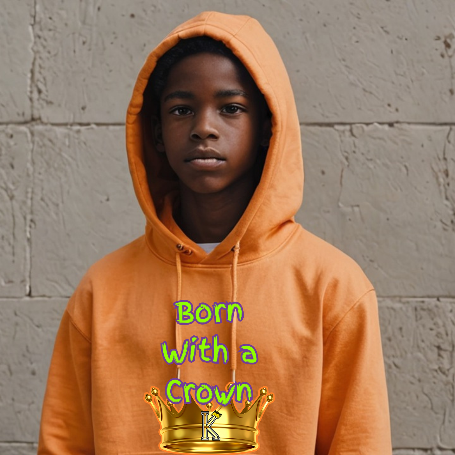 Youth Hoodie (Born with a Crown)