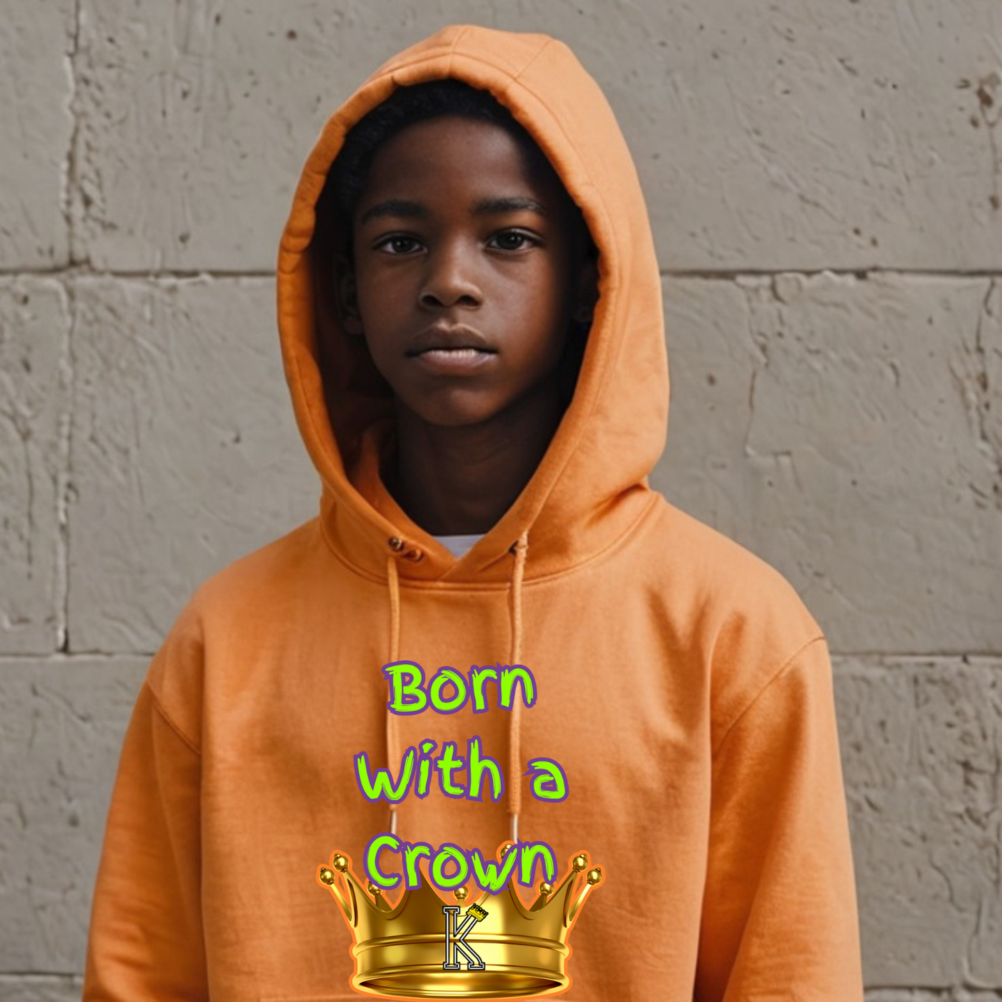 Youth Hoodie (Born with a Crown)