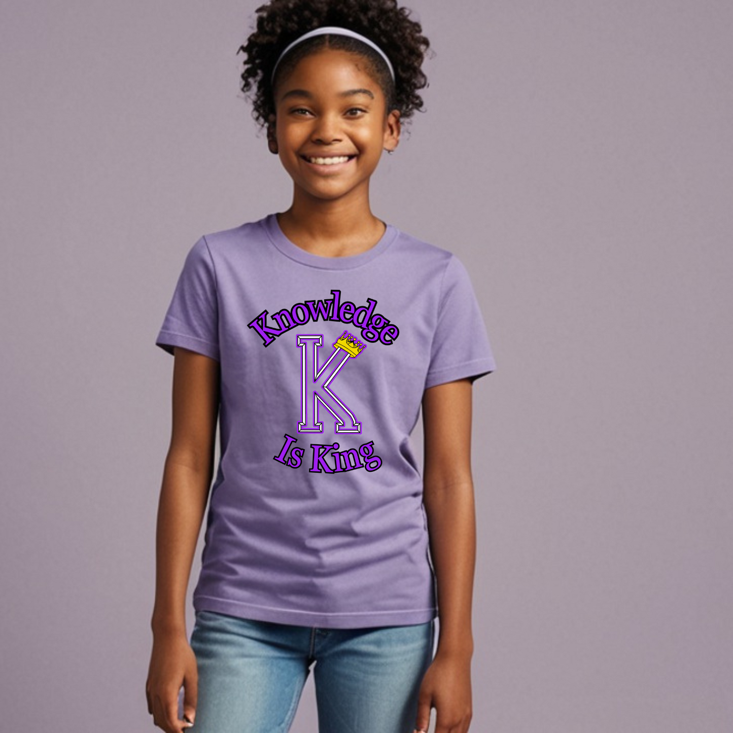 Youth Female Short Sleeve T-Shirt (Crown Main Standard)