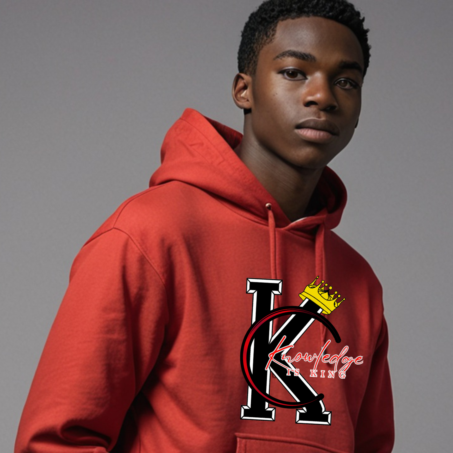 Youth Male Hoodie (Crown Quater Moon)