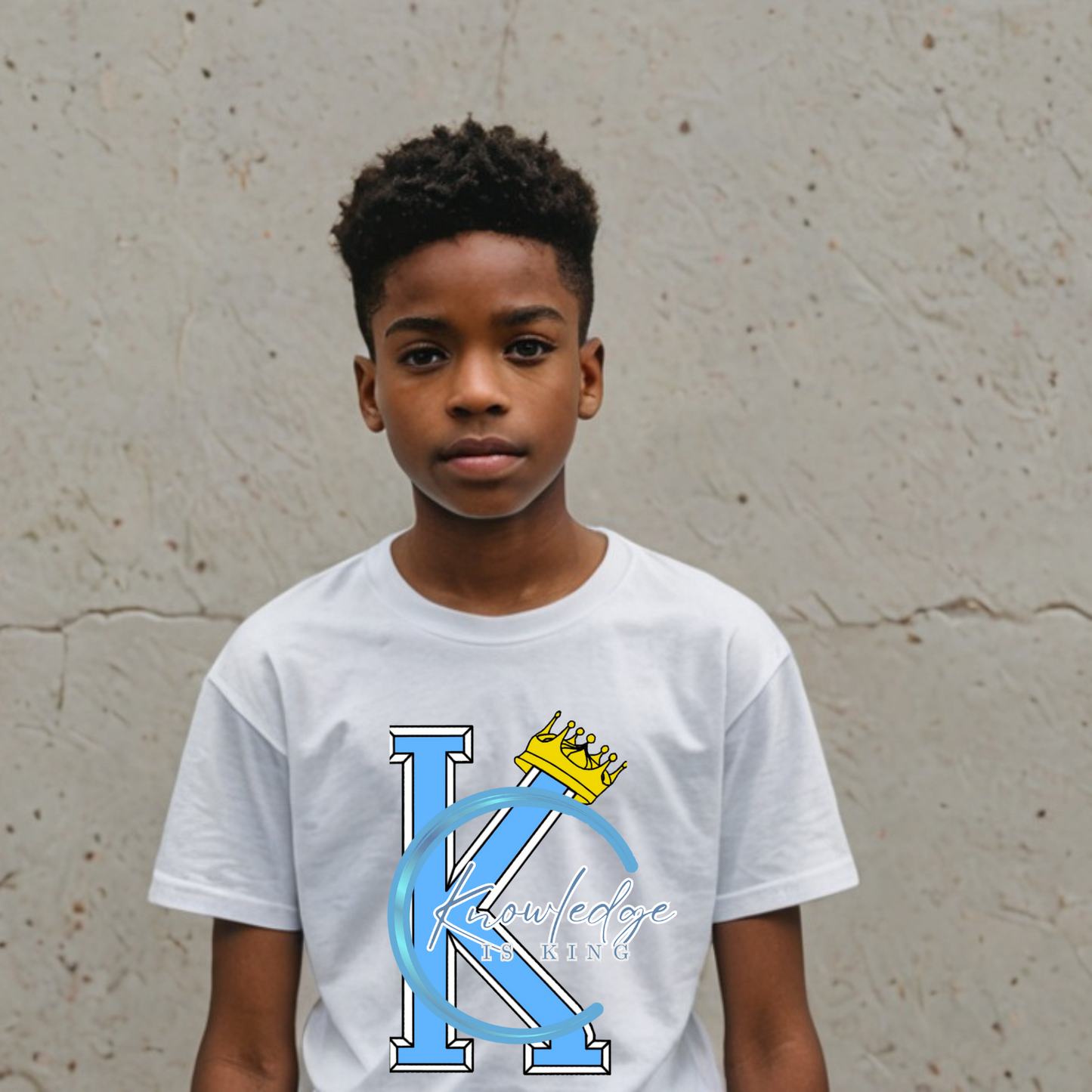 Youth Male (Crown Quater Moon) Short Sleeve T-Shirt