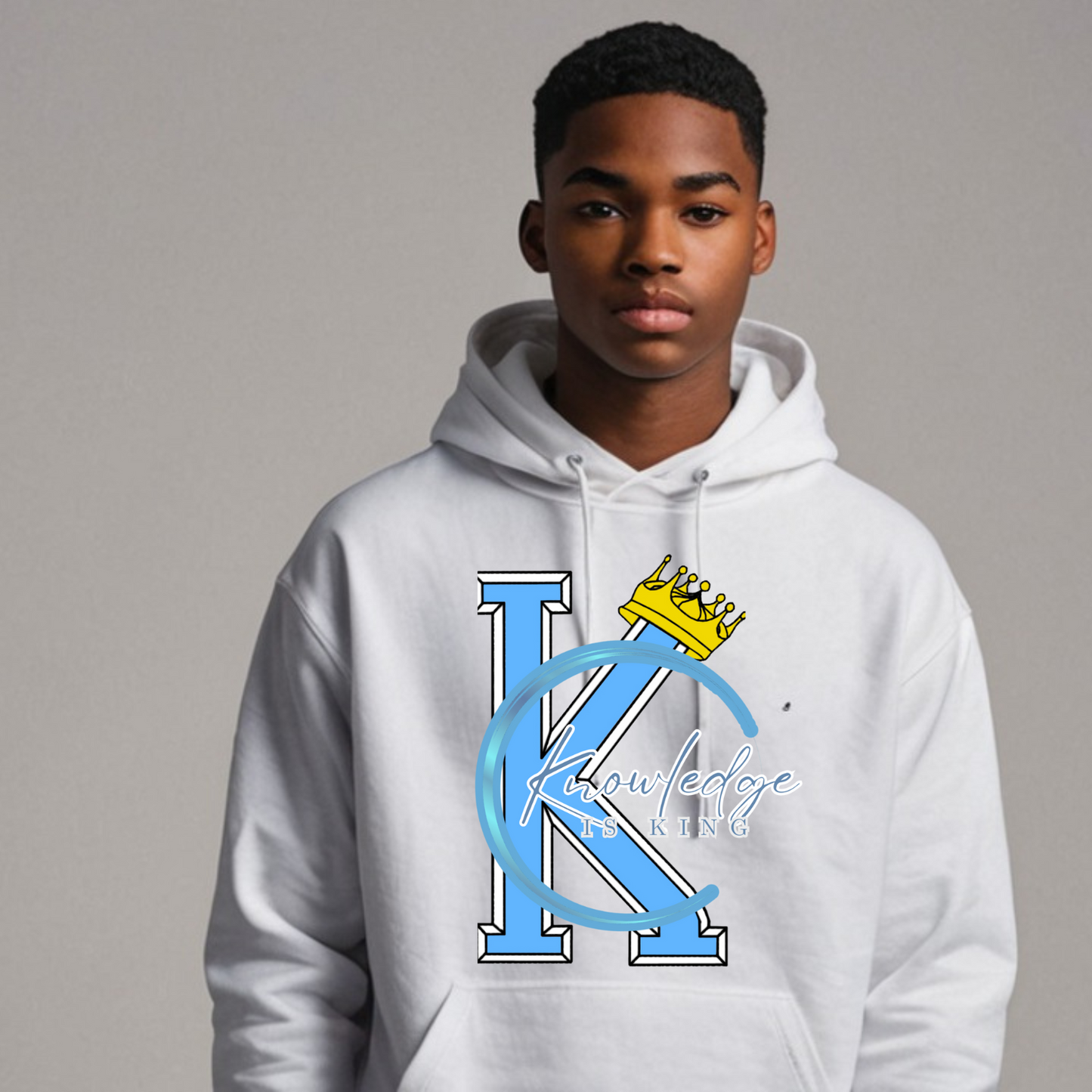 Youth Male Hoodie (Crown Quater Moon)